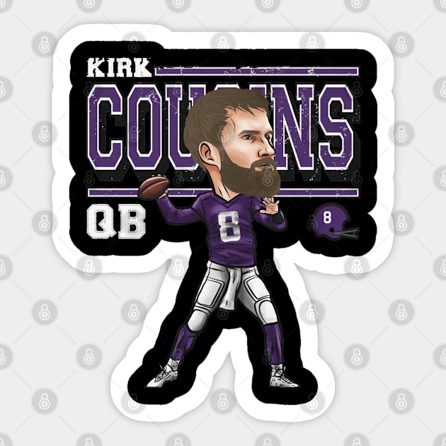 Kirk Cousins Minnesota Cartoon Sticker by MASTER_SHAOLIN